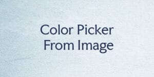 Color Picker from Image thumbnail