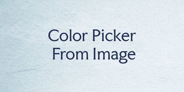 Color Picker from Image