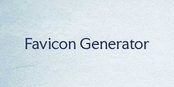 Favicon Generator
