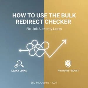 How to Use the Bulk Redirect Checker to Fix Link Authority Leaks 2 How to Use the Bulk Redirect Checker to Fix Link Authority Leaks