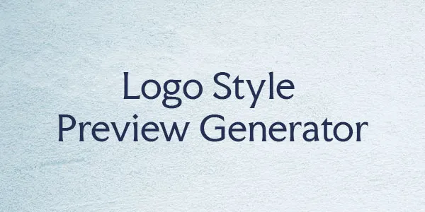 Logo Style Preview Generator
