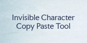 invisible characte rcopy paste tool thumbnail