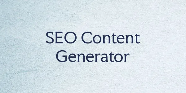 SEO Content Generator