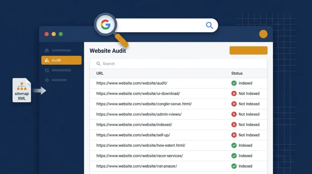 Non-Indexed Pages Checker – Find Pages Not Indexed by Google